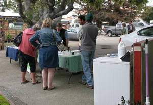 Graywater demo by Josh Carmichaeland SLO GreenGood's Mikel Robertson.