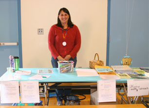 Photo of Maria and our table