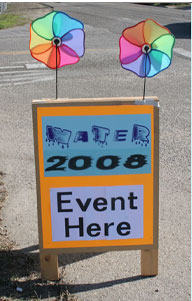 Photo of event sign
