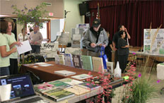 Pamela Newman and Earthscapes booth