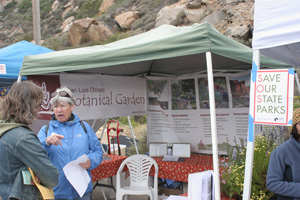 Booth for san Luis Obispo Botannical Garden.